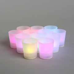 Color Changing Flameless Party Votives, Set of 12