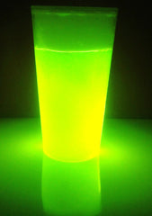12oz GLOW CUP - RAVE, PARTY, NITECLUB GLOW CUP - GLOW STICK LIGHT UP CUP -YELLOW
