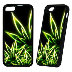 Drugs Green Leaf Cartoon Marijuana Cannabis Weed Rasta Cover Case - All Phones