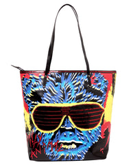 PARTY ANIMAL TOTE BAG BLUE RED