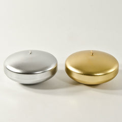 Gold and Silver Floating Candles