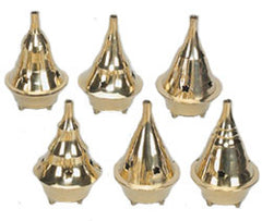 Incense Burner - Brass Cone Incense Burner - 3.5''