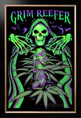 Grim Reefer Marijuana Pot Blacklight Poster Print