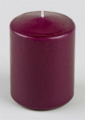 Frosted Blackberry Scented Pillar Candle (10cm X 7.5cm)