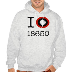 I Love 18350 Li-Ion Batteries Hood
