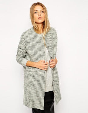 ASOS Jacket in Longline and Texture