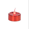 3 LED Lighted Battery Operated Flicker Flame Red Christmas Tea Light Candles