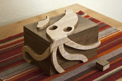 Secret locking stash box squid design by SquidBox on Etsy