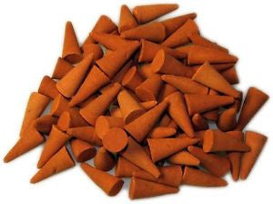 50 SANDALWOOD INCENSE CONES - Long Burn Time, Amazing Scent