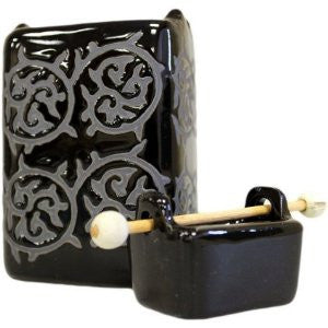 Square Black Cauldron Oil Burner