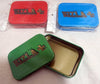 Large 2oz King Size Tobacco Stash Rizla Smoking Gift Tin Red/Blue/Green