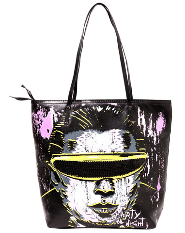 PARTY ANIMAL TOTE BAG BLACK