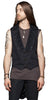 Lip Service Stage Coat Tailcoat Vest Black Herringbone faux Leather Trim